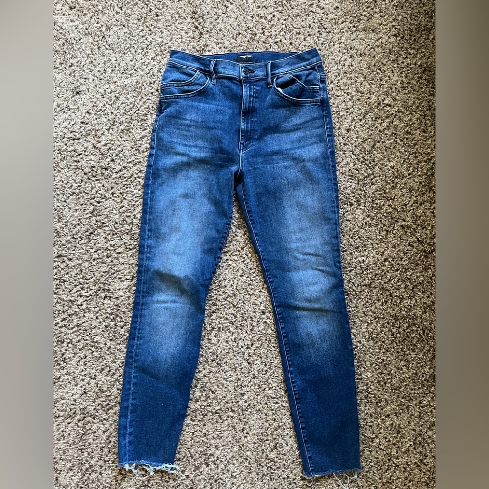 MOTHER The Stash Swooner Ankle Fray